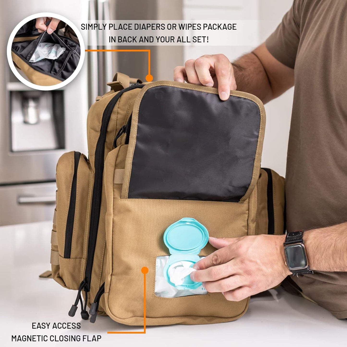 Dad Diaper Bag Backpack