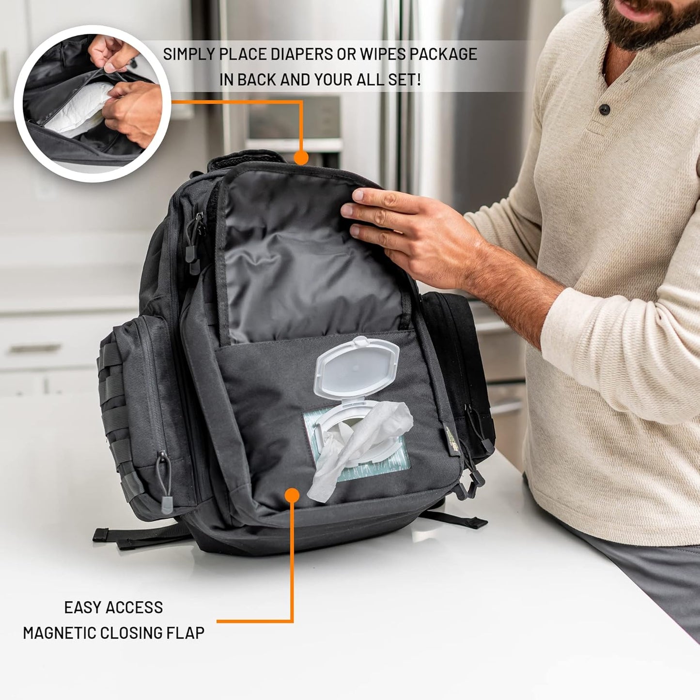 Dad Diaper Bag Backpack