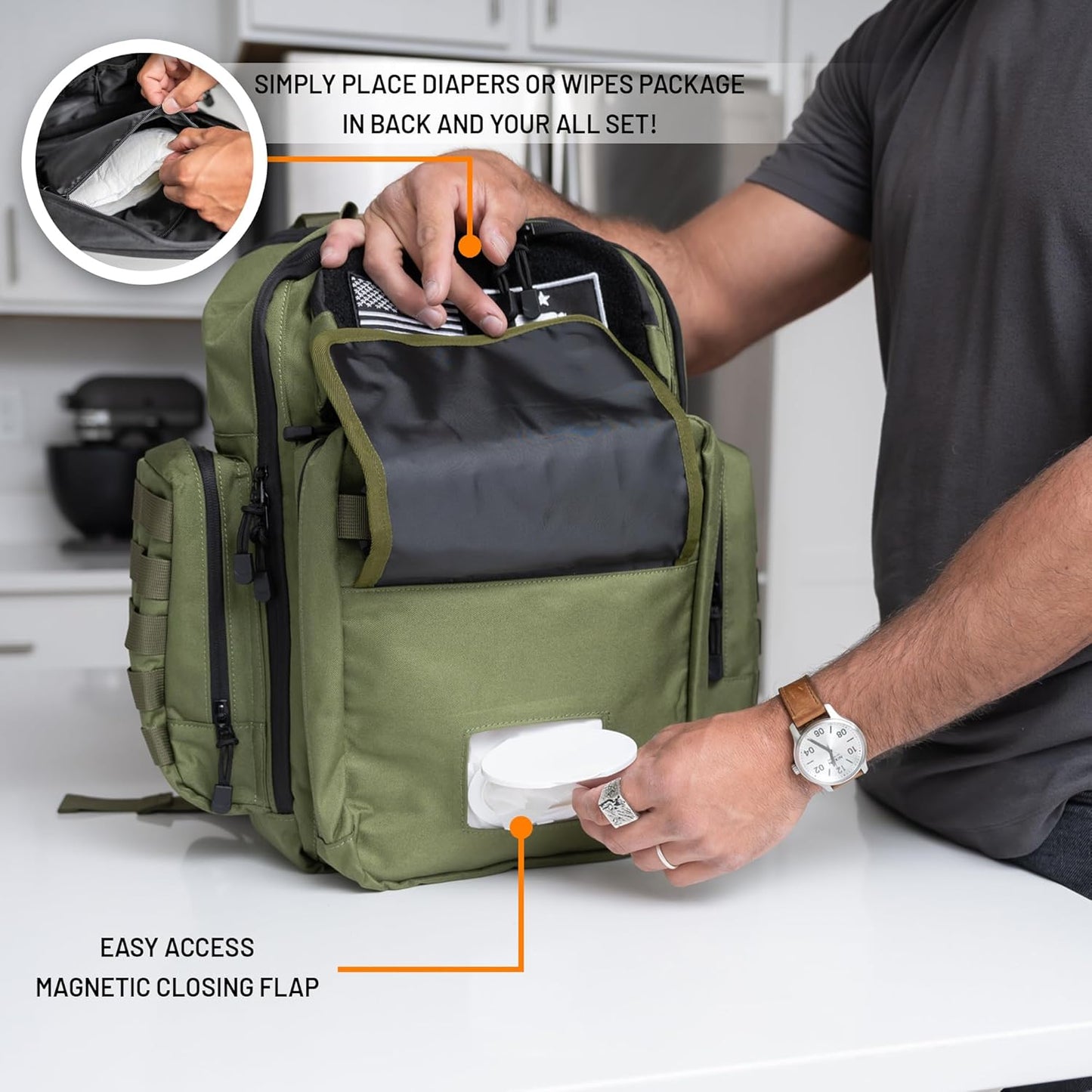 Dad Diaper Bag Backpack