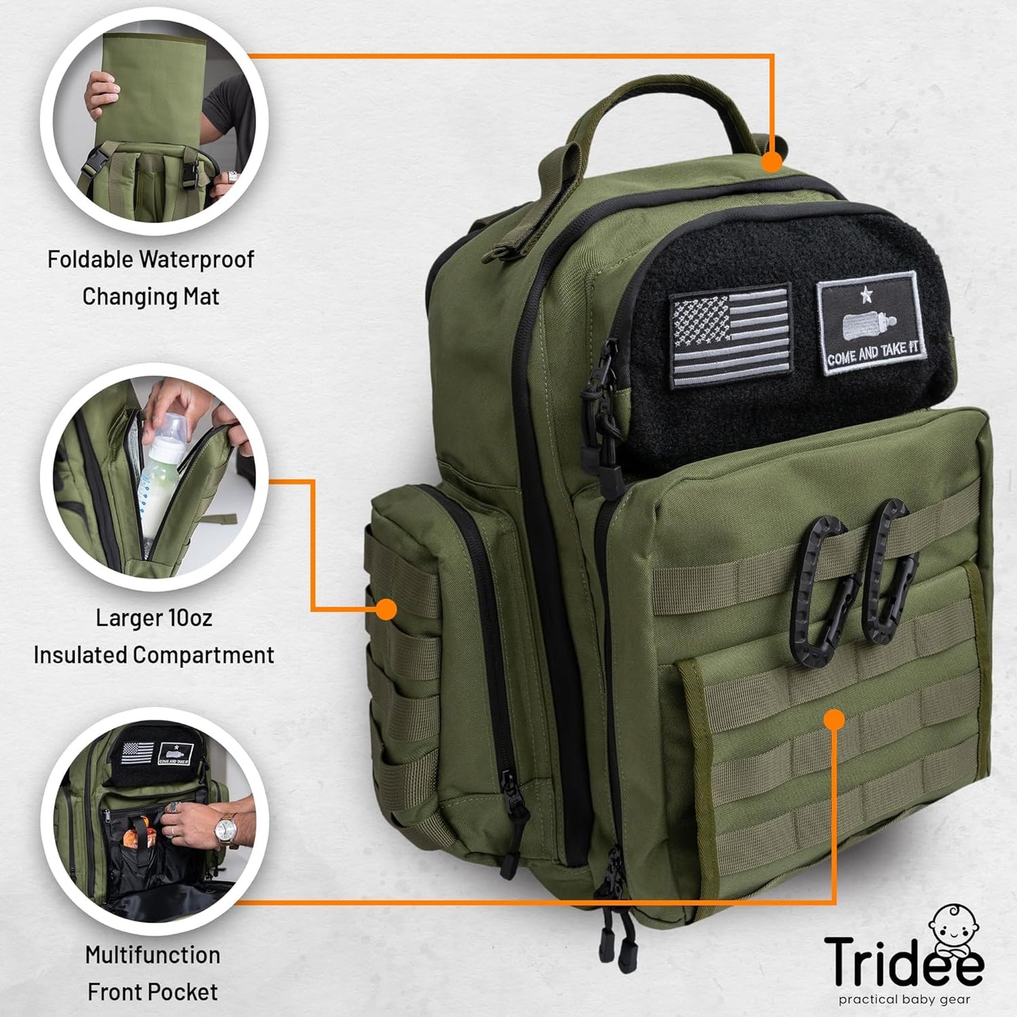 Dad Diaper Bag Backpack